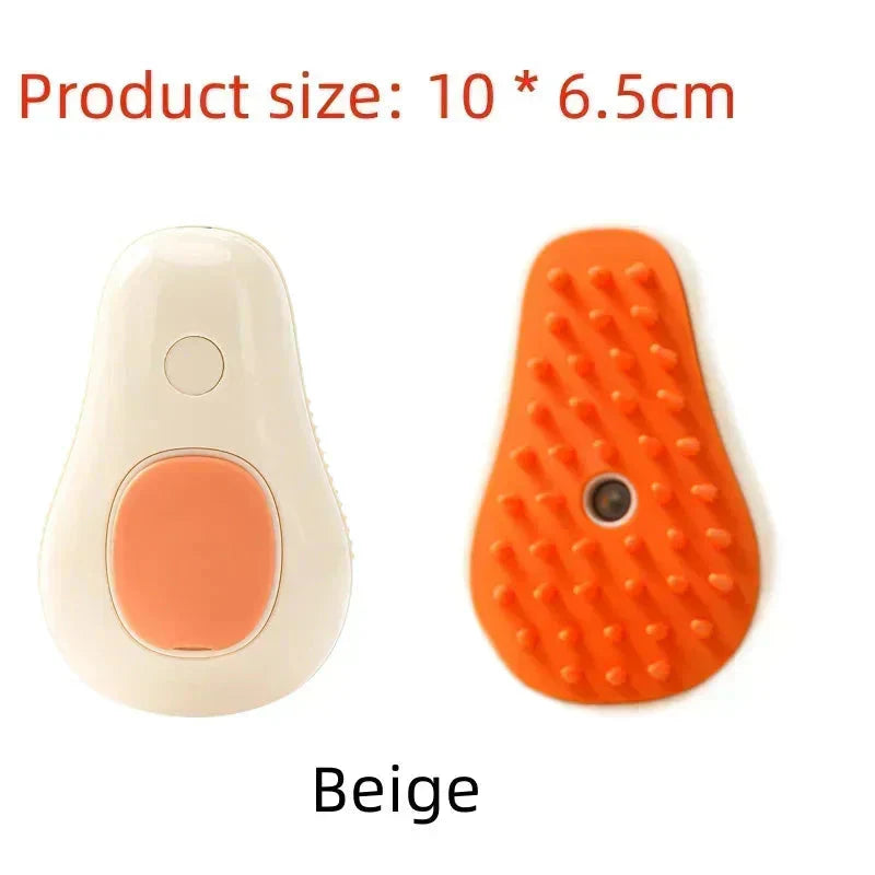 Electric Cat Steam Brush β 3-In-1 Pet Grooming Comb with Water Spray for Cats and Dogs, USB Rechargeable.