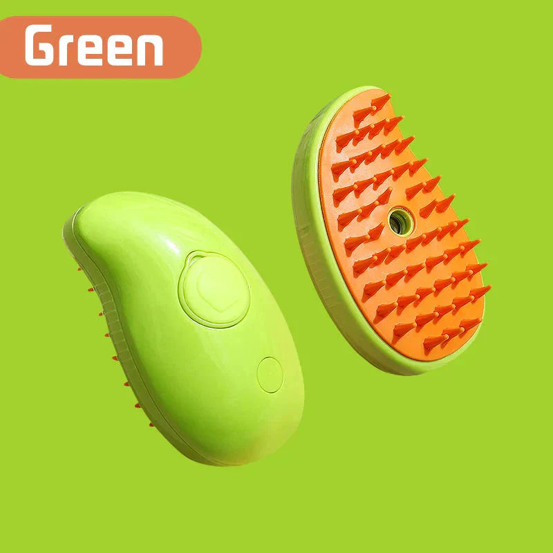 Electric Cat Steam Brush β 3-In-1 Pet Grooming Comb with Water Spray for Cats and Dogs, USB Rechargeable.