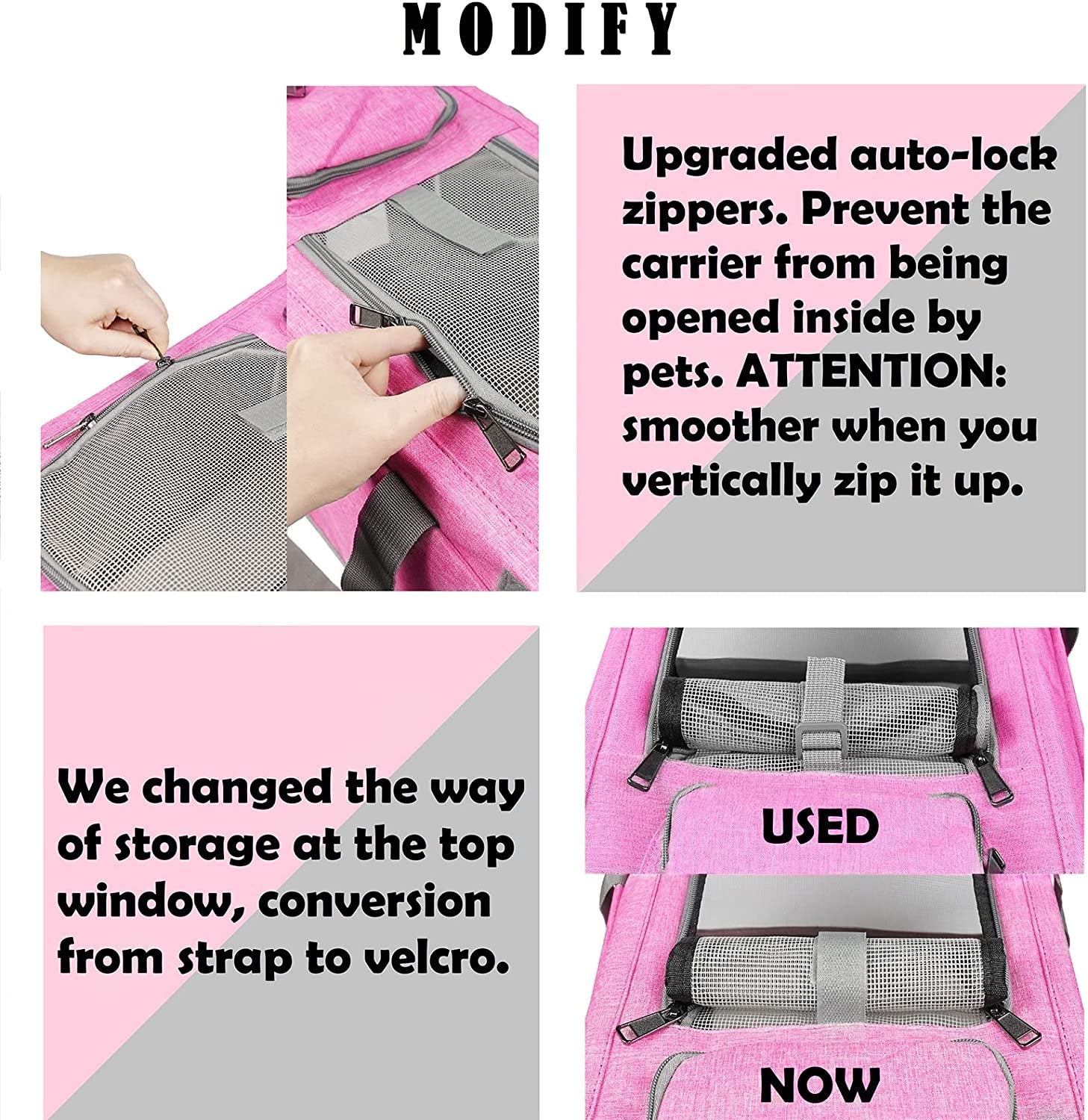 Pet Carrier for Large and Medium Cats, Soft-Sided Pet Carrier for Big Medium Cats and Puppy Dog Carriers Cat Carriers, Pet Privacy Protection Travel Carrier.