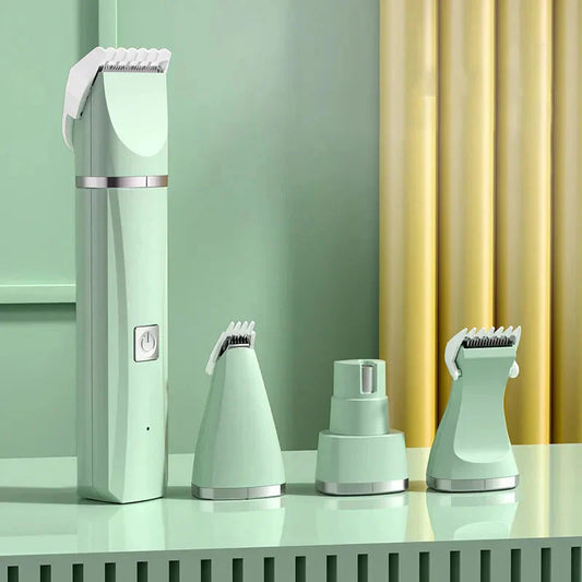 4 in 1 Electric Pet Grooming Kit - Hair Trimmer, Clippers, Nail Grinder for Cats & Dogs.