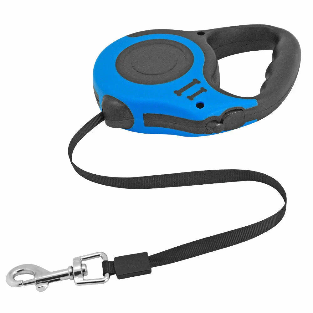 Automatic Retractable Dog Leash - Dual Size Options with Brake & Lock Safety System.